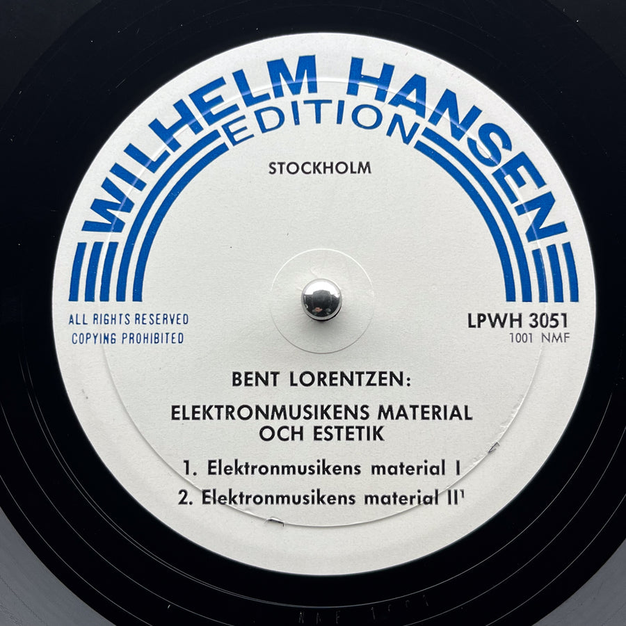 Bent Lorentzen - Elektronmusikkens Materialer og Æstetik