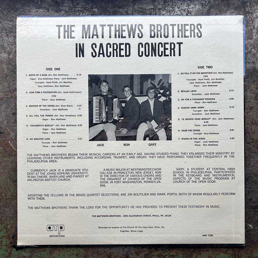 The Matthew Brothers - The Matthew Brothers In Sacred Concert