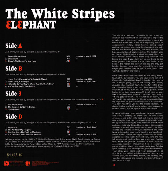The White Stripes – Elephant (UHQR)